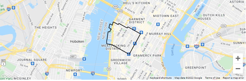 Chelsea map