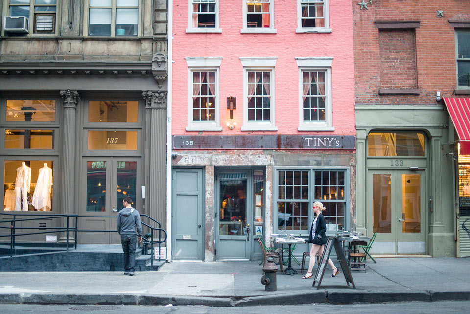 a pink apartment