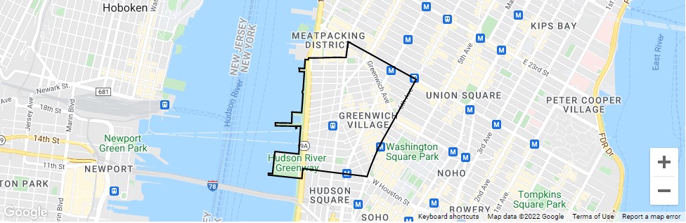 West Village map