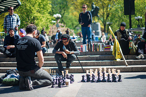 men playing chess