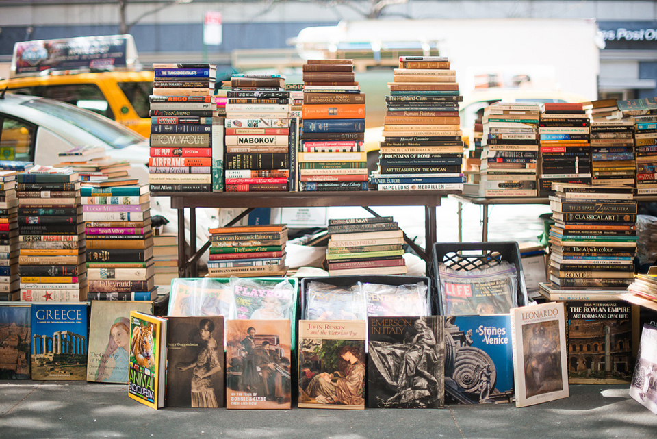 stacks of books