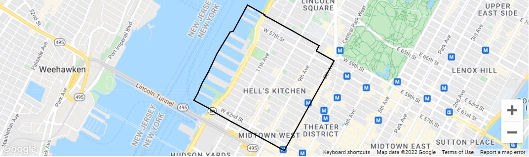 Hell's Kitchen map